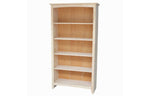 32" x 60" Shaker Hardwood Bookcase