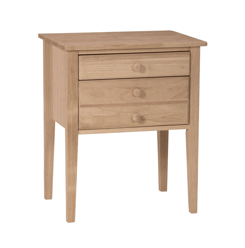 [24 Inch] 2 Drawer Country Accent Table