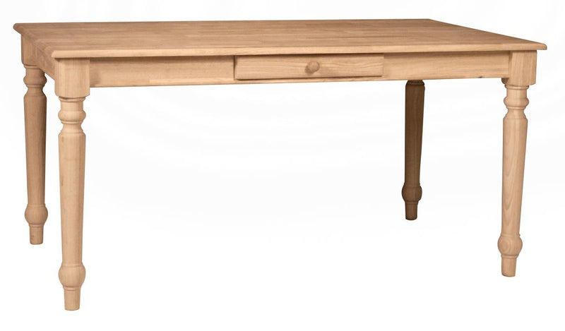 [36x60 Inch] Farmhouse Dining Table with Drawer