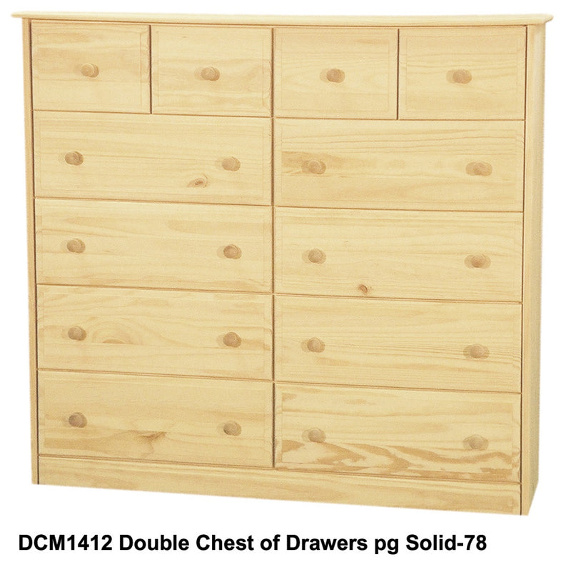 [52 Inch] Sierra 12 Drawer Dresser
